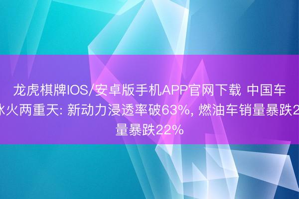 龙虎棋牌IOS/安卓版手机APP官网下载 中国车市冰火两重天: 新动力浸透率破63%， 燃油车销量暴跌22%