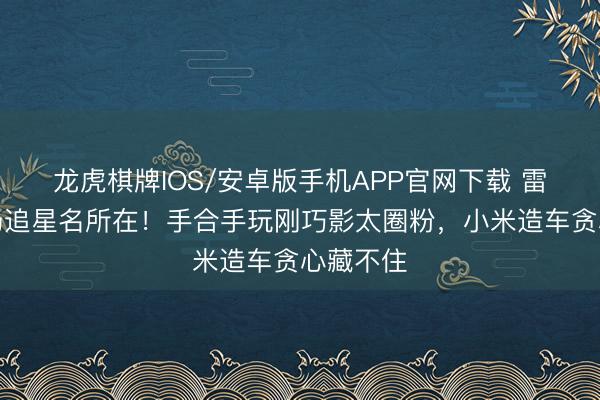 龙虎棋牌IOS/安卓版手机APP官网下载 雷军赛车场追星名所在！手合手玩刚巧影太圈粉，小米造车贪心藏不住
