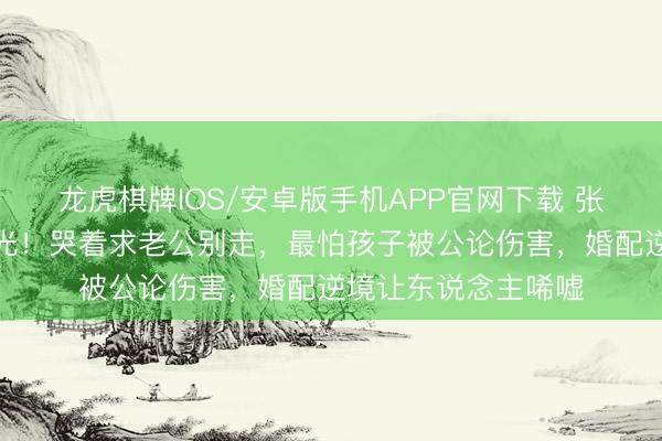 龙虎棋牌IOS/安卓版手机APP官网下载 张婉婷夜深割腕照曝光！哭着求老公别走，最怕孩子被公论伤害，婚配逆境让东说念主唏嘘